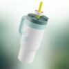 Bouteilles de gobelets Blanc Vert Bouteilles de gobelets Blanc Vert